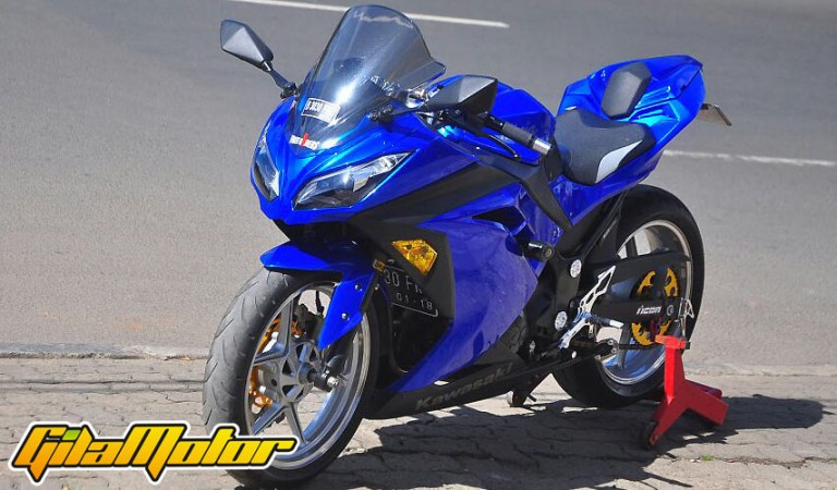 Modifikasi Kawasaki Ninja 250 Fi 2012, Terinspirasi Subaru WRX | Gilamotor