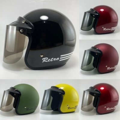 helm bogo retro warna